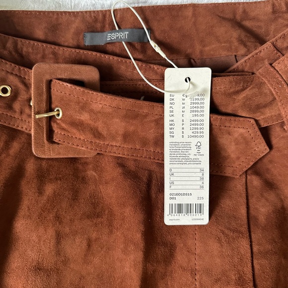 Beautiful ESPRIT leather skirt - Picture 2 of 7